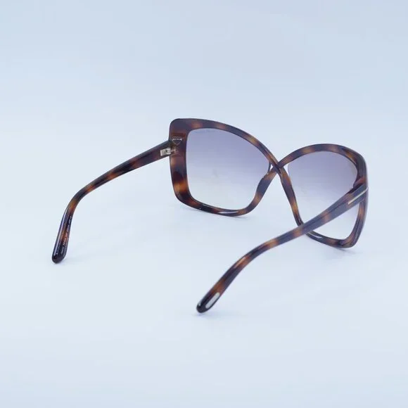 New Tom Ford FT0943 53F Jasmin Sunglasses Havana Butterfly  display picture 1